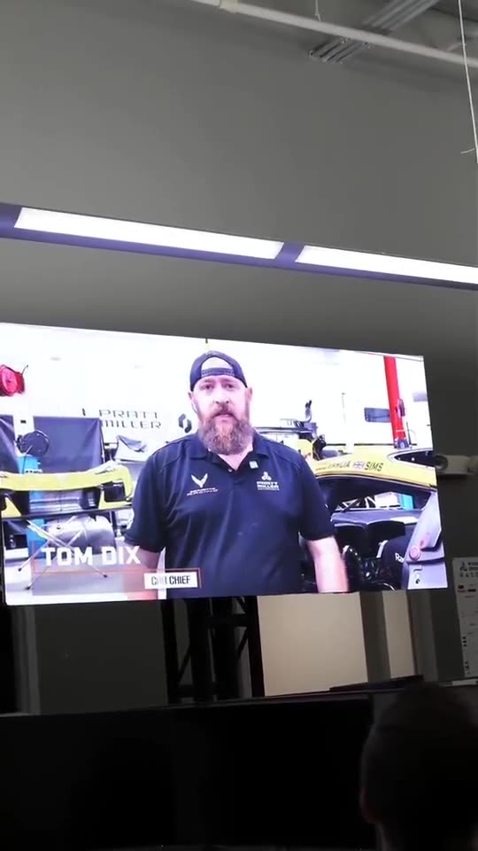 Presenter on an LED video wall for a corporate event