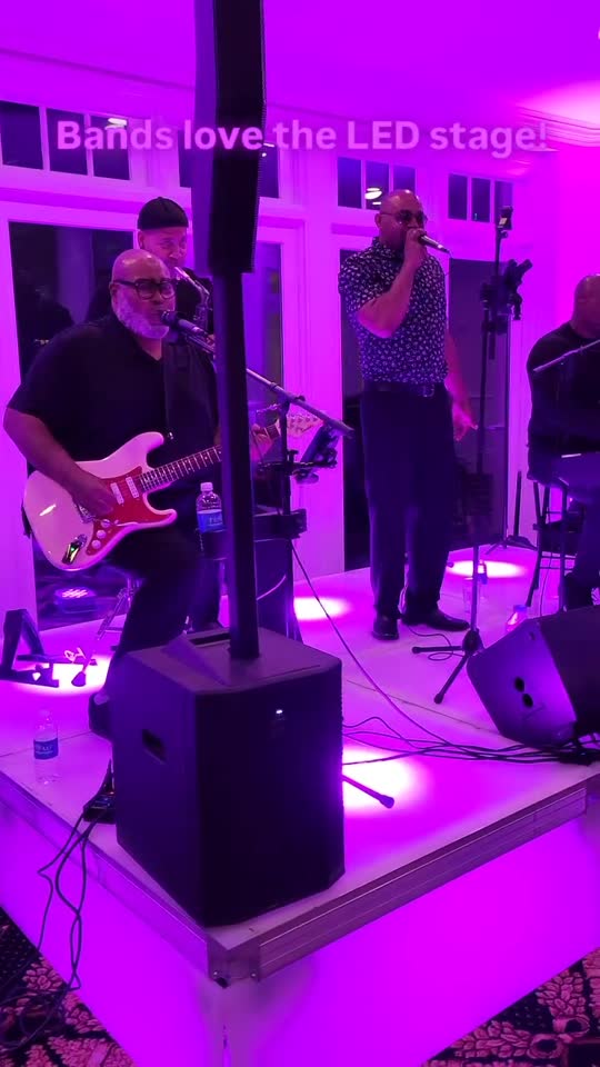 Band on ATG LED staging at a charity gala at Trump National Golf Club