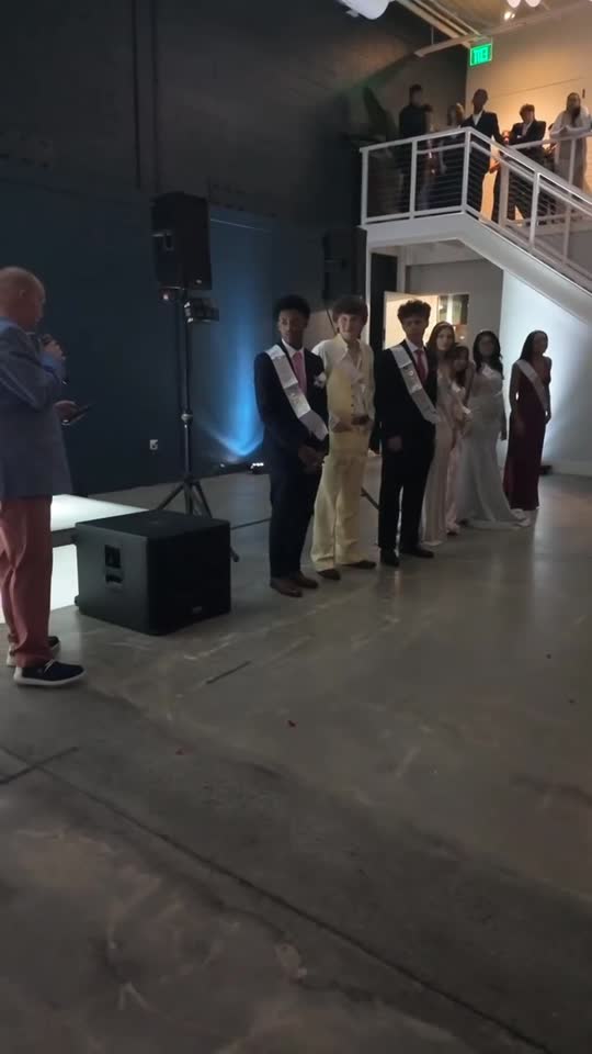 Prom king and queen crowning