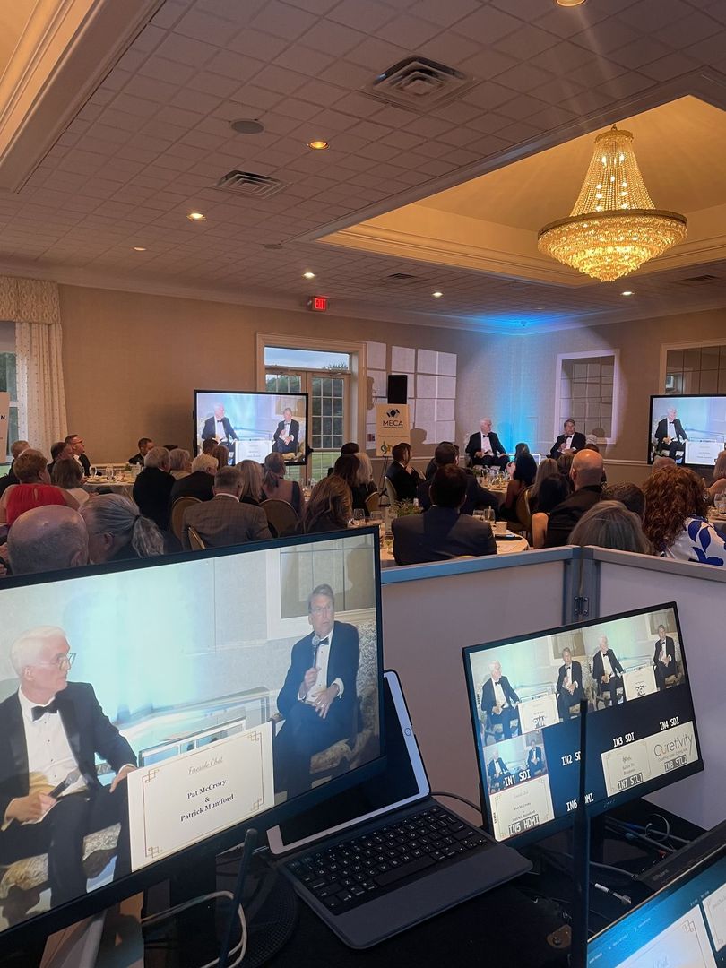 Salute to Business with the Gaston Business Association: ATG staging and screens at Gaston Country Club