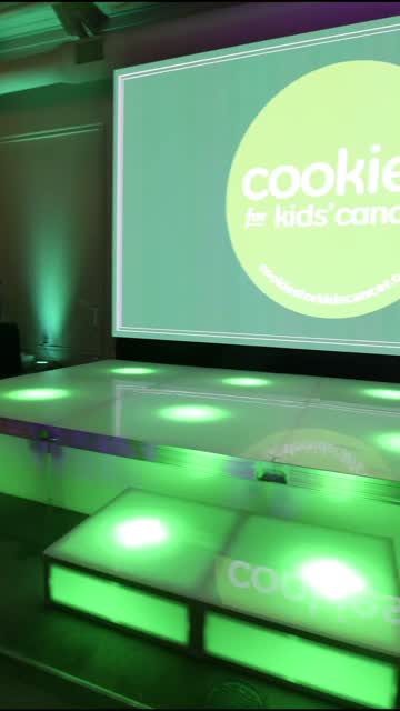 LED staging and video wall for Cookies for Kids’ Cancer