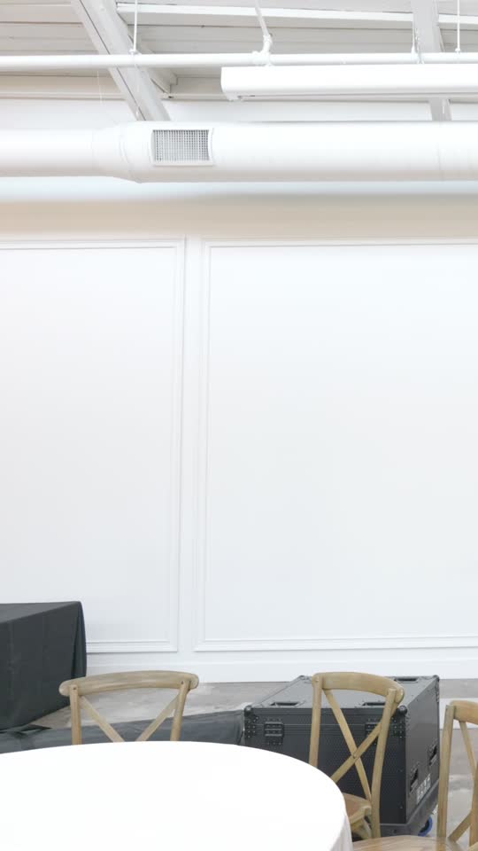 Video wall setup for a charity gala