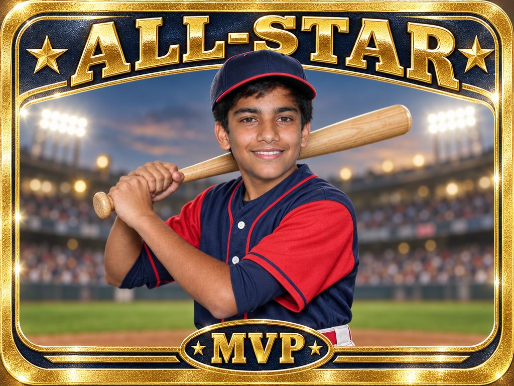 Sample AI style: Sports Trading Card
