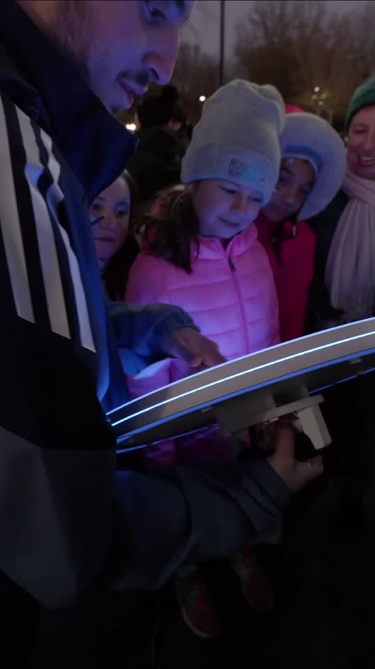 Community Chanukah menorah lighting: sound and stage