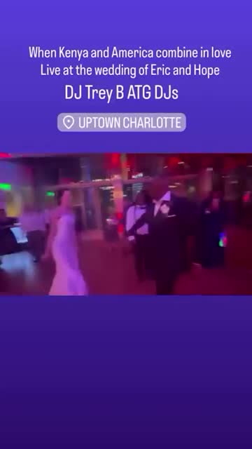 Wedding reception live in Uptown Charlotte