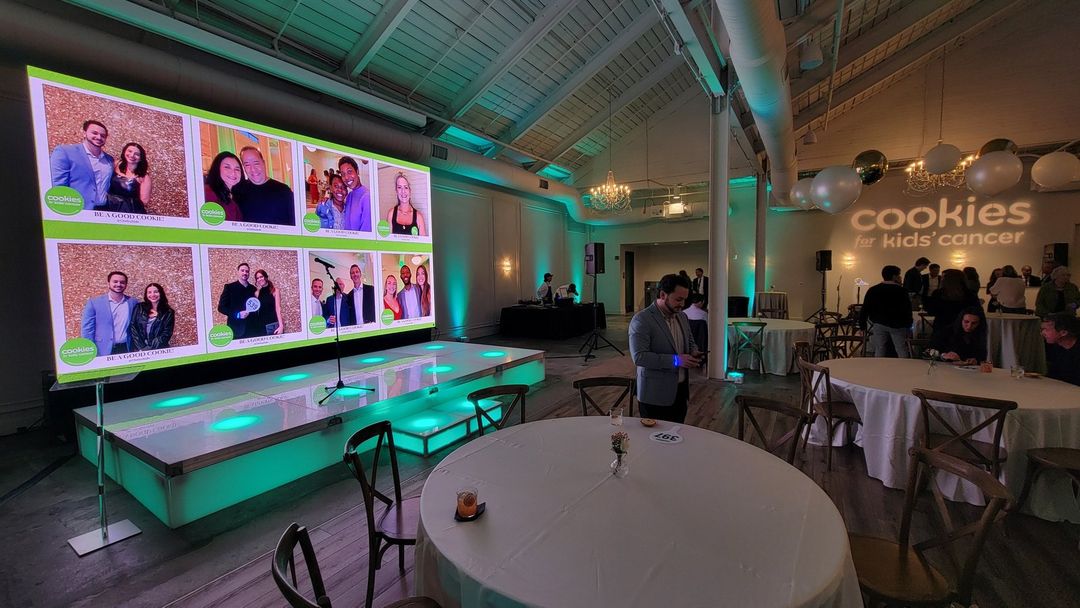 Cookies for Kids’ Cancer event at The Casey: ATG LED walls, stage and lighting