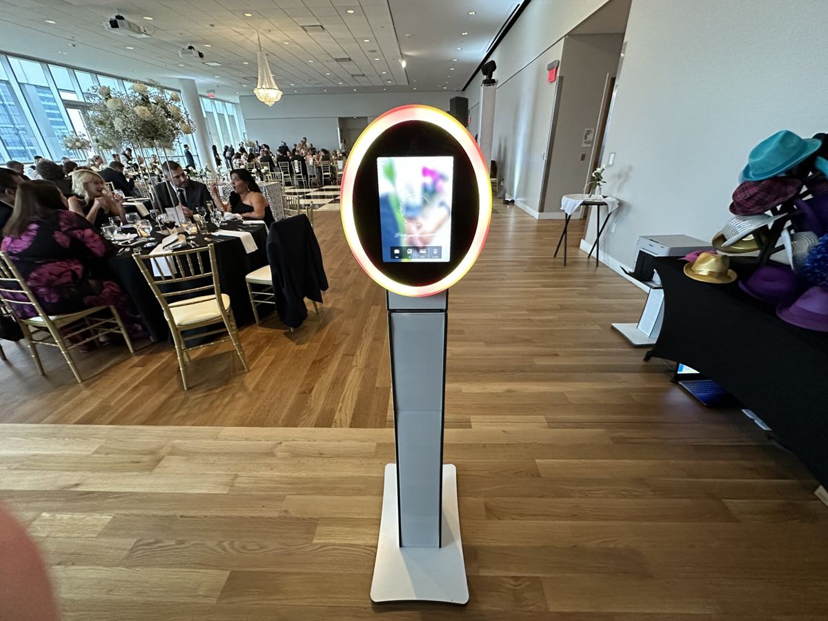ATG photo booth at a wedding at the Mint Museum Uptown